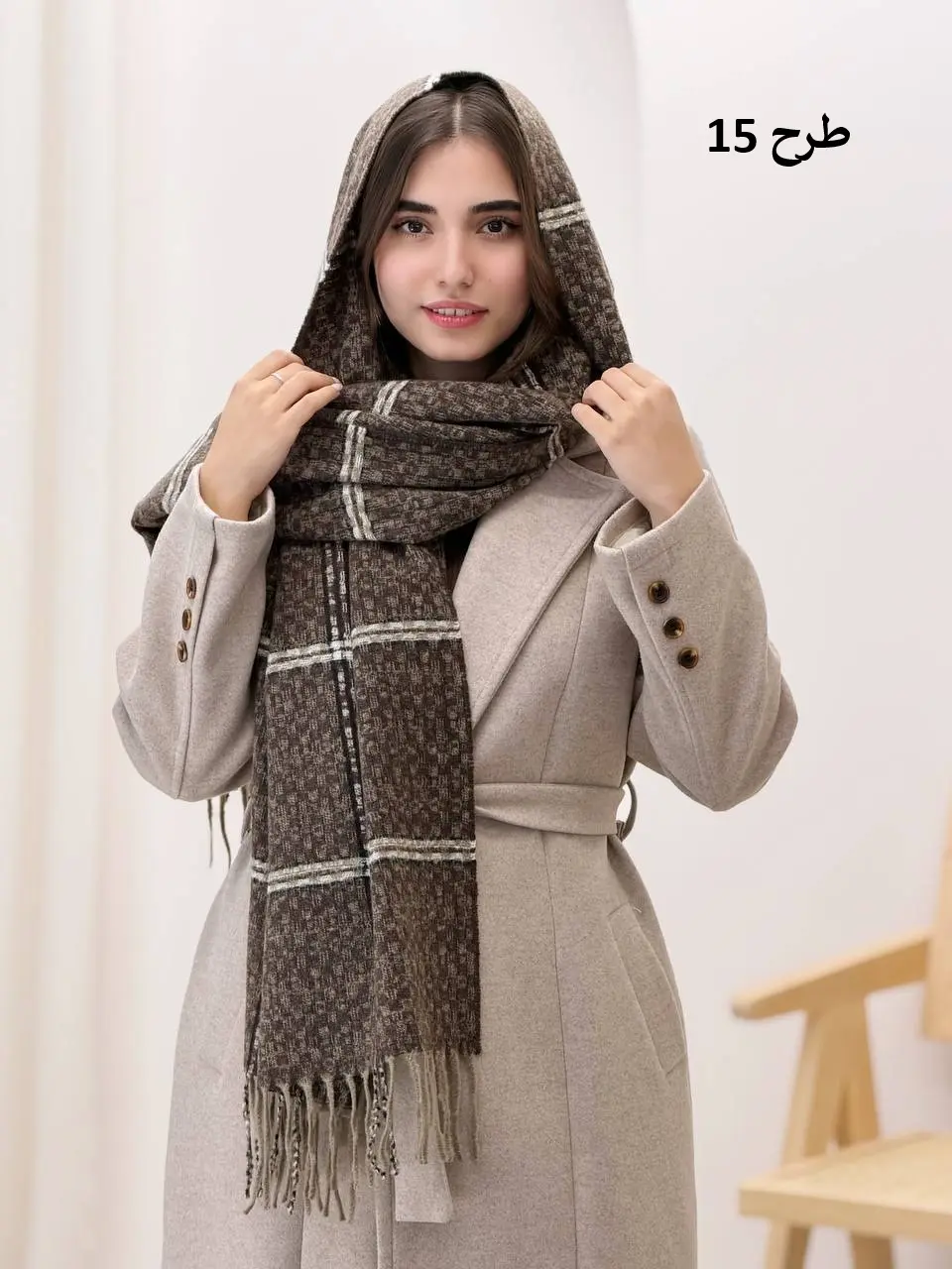 3814-شال موهر فریال